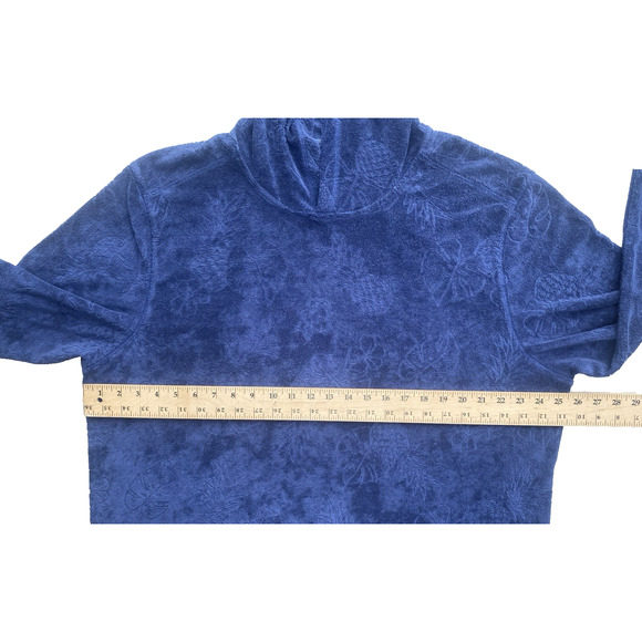 Tommy Bahama Sweatshirt Mens Size XL Navy Blue Paradise Poolside Towel Hoodie - Picture 6 of 9